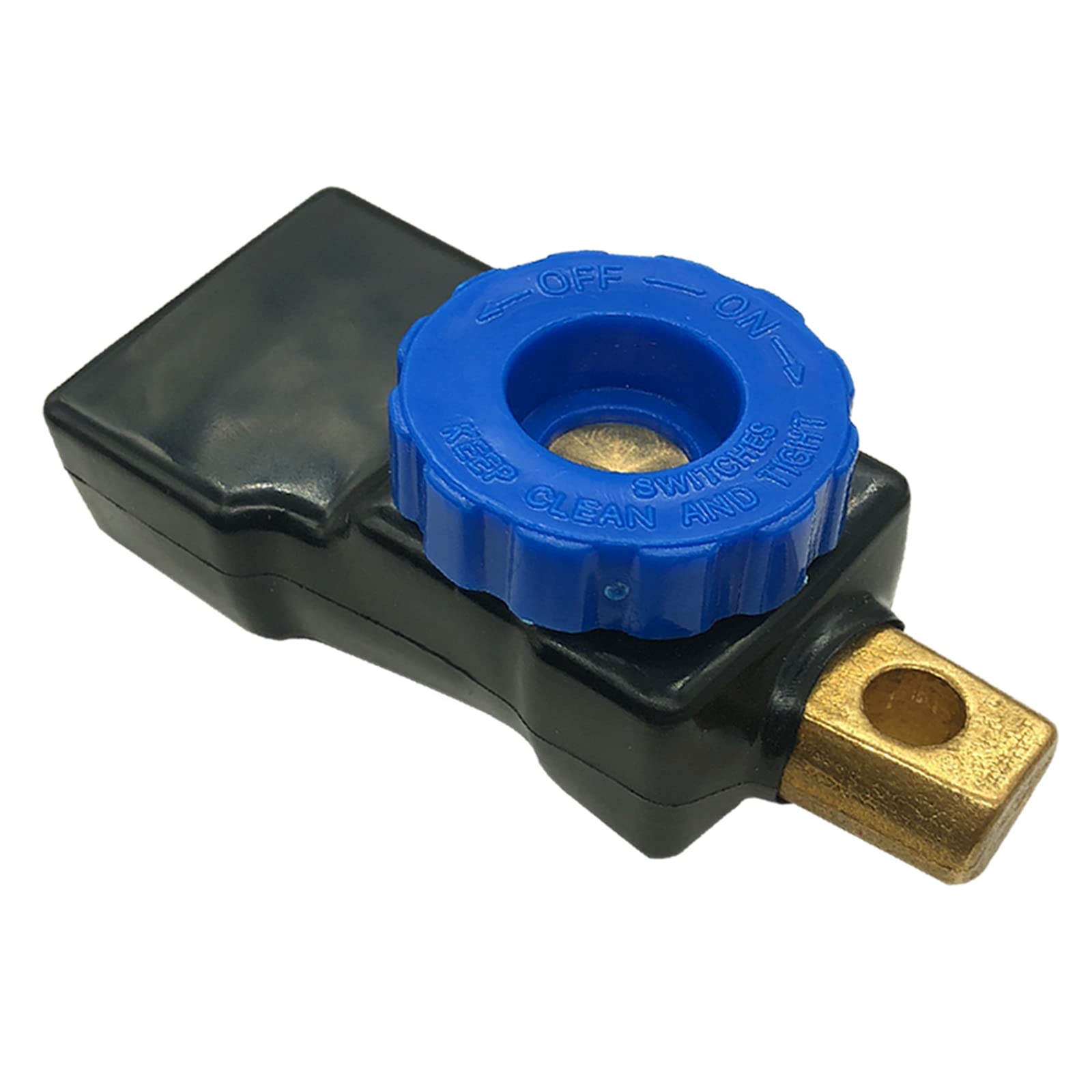 Top Post Battery Switch, Brass Battery Disconnect Switch - Product Imagery