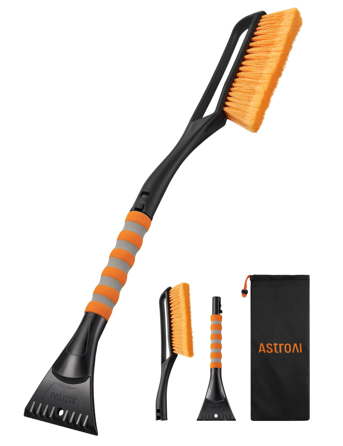 AstroAI 27" 2-in-1 Detachable Snow Brush & Ice Scrapers for Car - Product Imagery