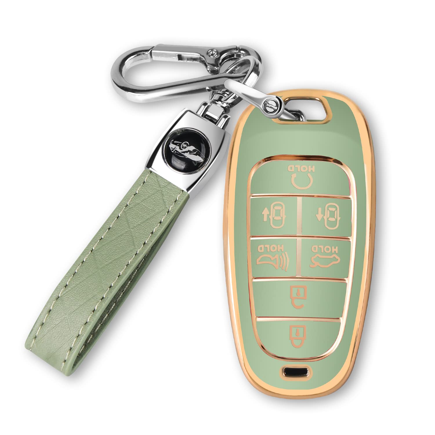 MILD EAST For Hyundai Key fob Cover with Keychain - Product Imagery