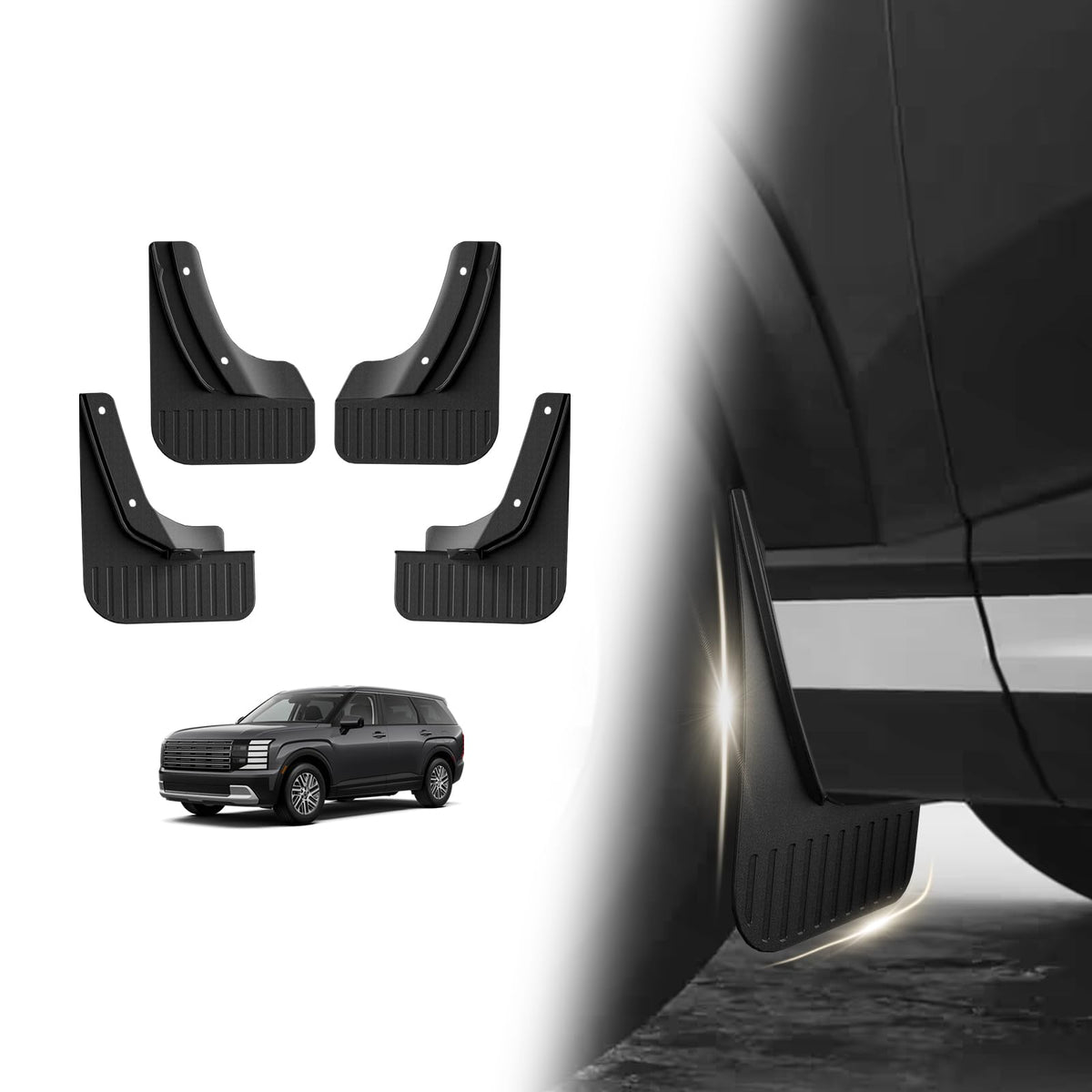 Muslogy Mud Flaps for 2026 Hyundai Palisade (Not for Calligraphy) - Product Imagery
