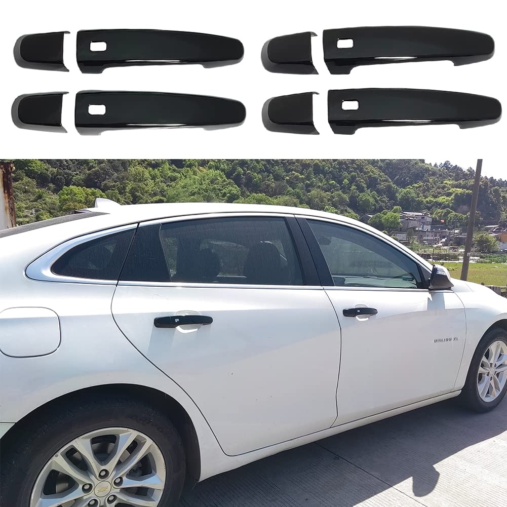 AOKIO Glossy Black Exterior Door Handle Cover Trim for Chevy - Product Imagery
