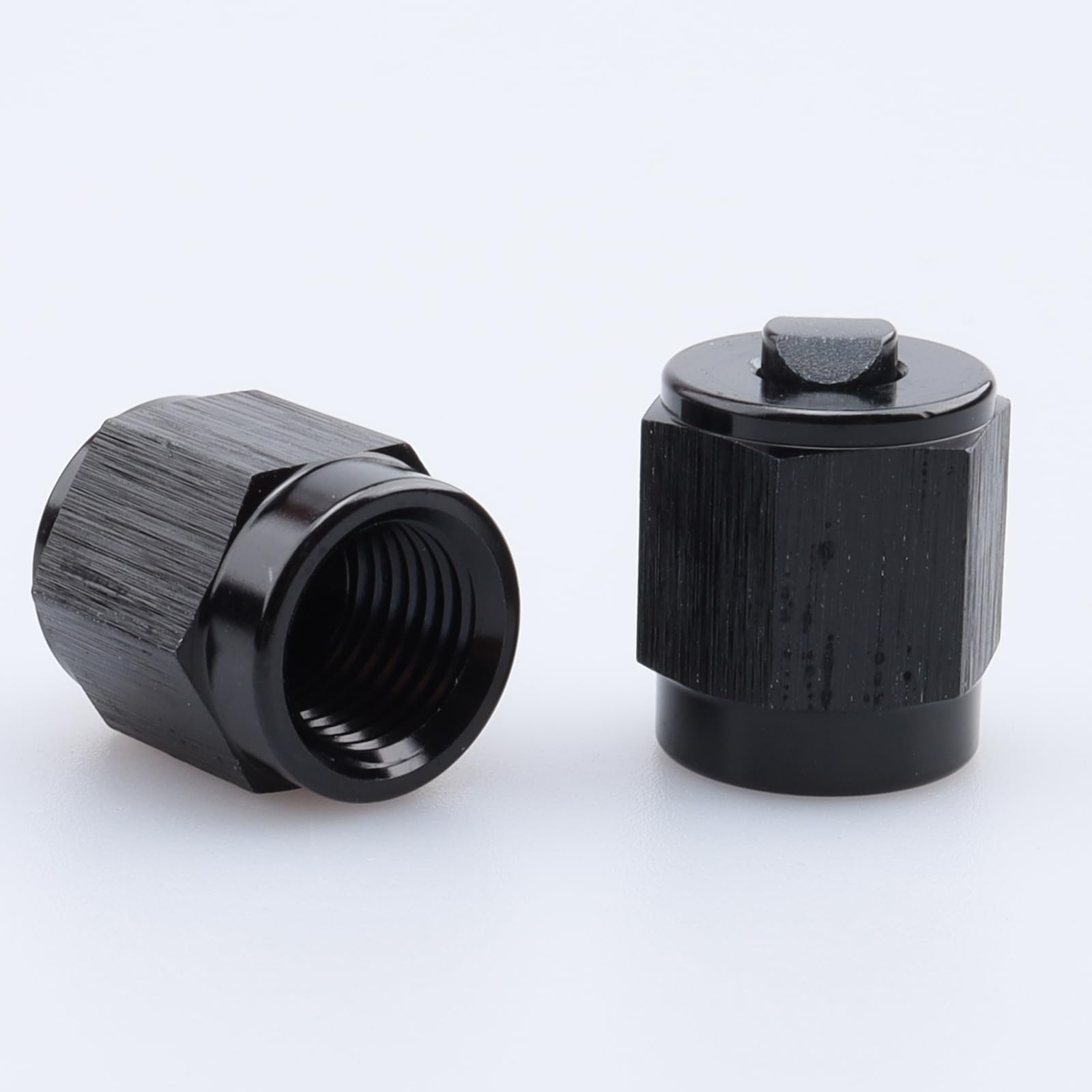 AC PERFORMANCE -3 AN Female Flare Cap Block off Fitting Plug - Product Imagery