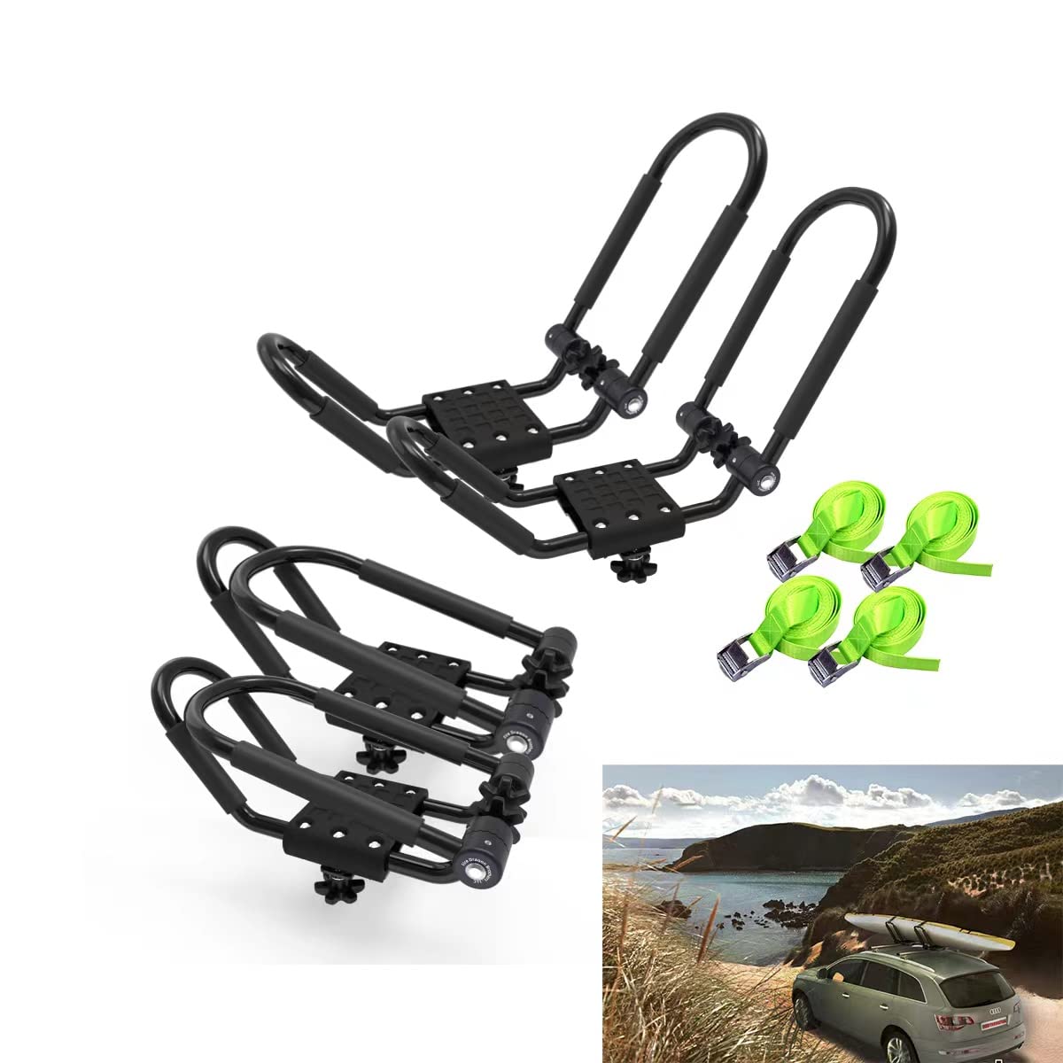 FDB Upgraded Double Universal Folding Adjustable J Cross Bar 2 - Product Imagery