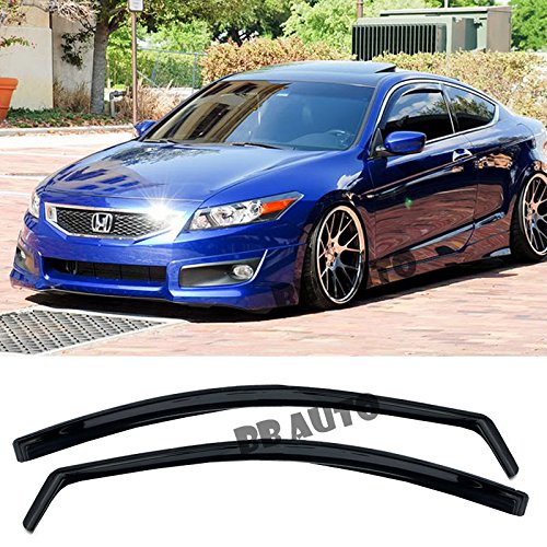 EOS Smoke Tinted JDM Style Side Window Visor Rain Guard - Made - Product Imagery