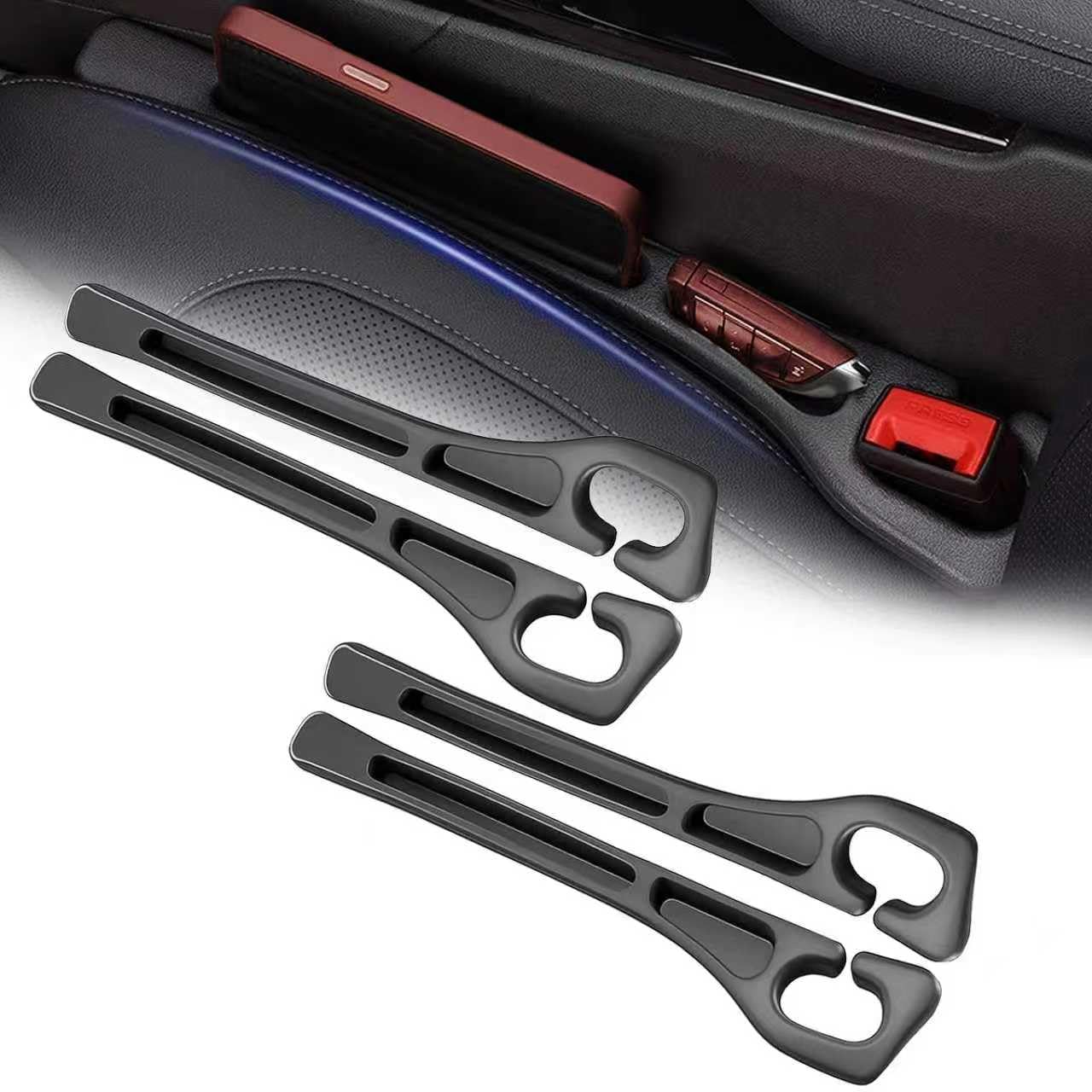 4PCS Car Seat Gap Filler Organizer, Universal Car Seat - Product Imagery