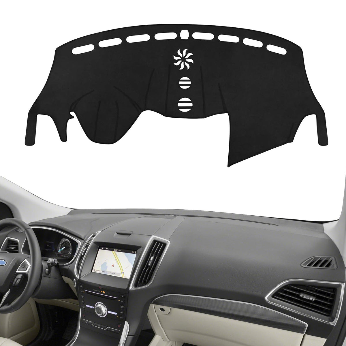 ZZEQYG Dash Cover for Ford Escape S SE SEL Titanium 2014 2015 - Product Imagery
