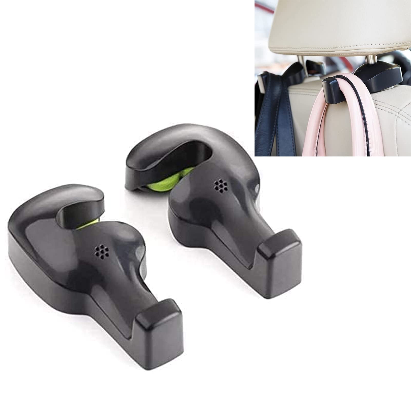 IPELY Universal Car Vehicle Back Seat Headrest Hanger Holder - Product Imagery