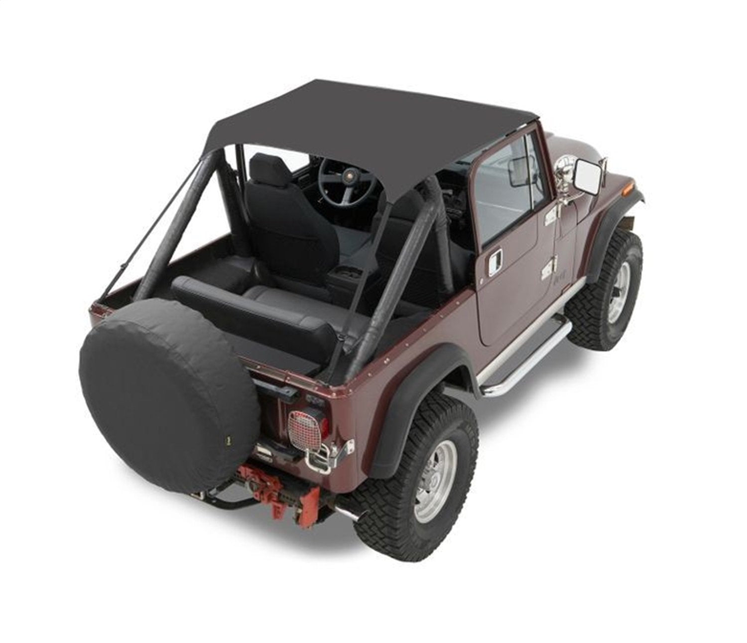 Bestop Traditional Bikini Black Crush 5250801 for Jeep - Product Imagery