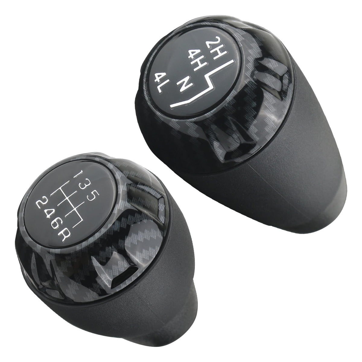 APPERFiT Shift Shifter Knob Set (Carbon Fiber) for Manual - Product Imagery