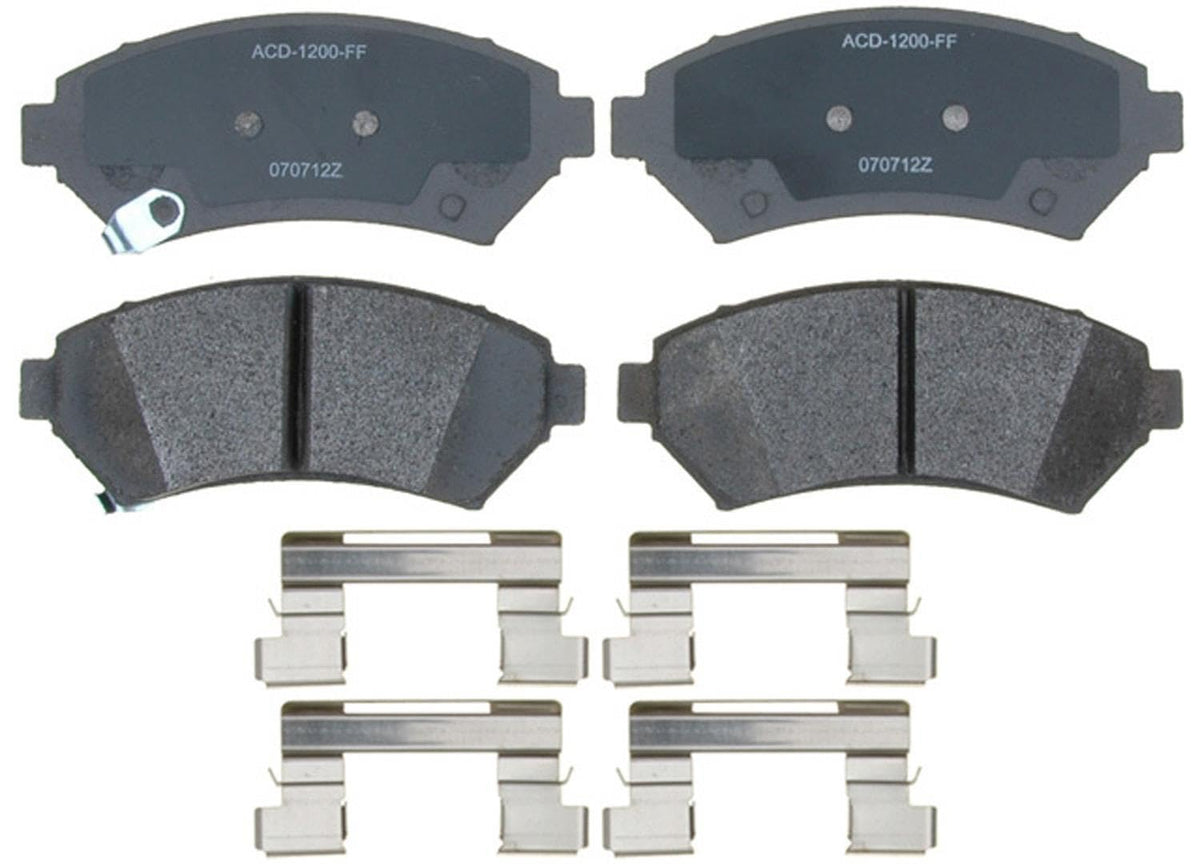 ACDelco Silver Front Brake Pad Set 14D699MH | GM 88877680 - Product Imagery