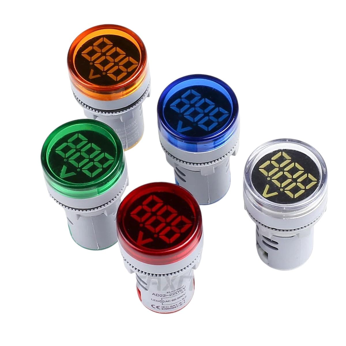 22mm AC60-500V Led Large Display Voltage Meter Digital Gauge - Product Imagery