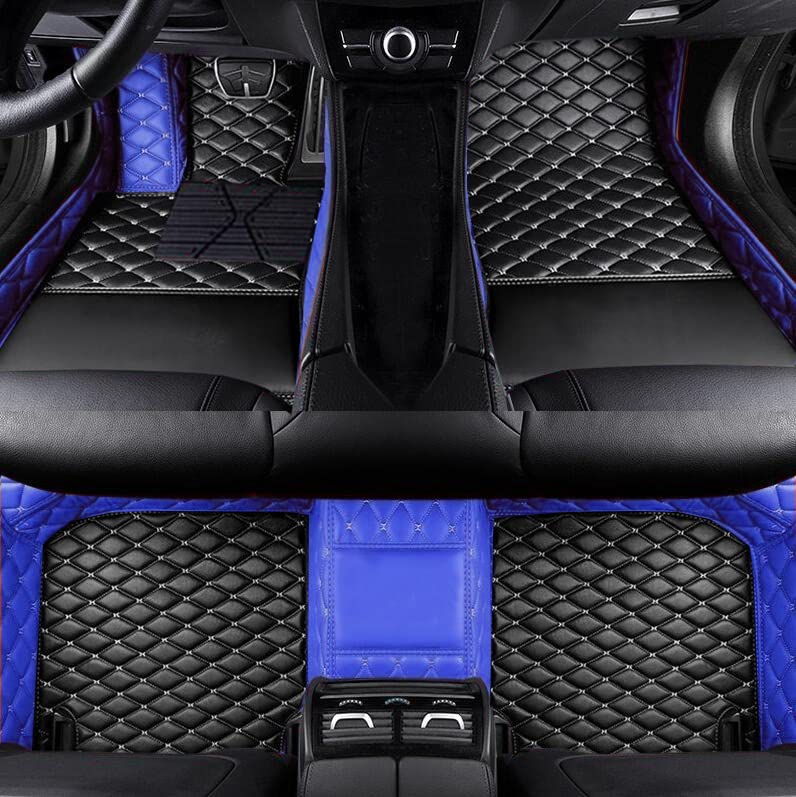 SARAHS Customized car Floor mats (Black Blue 2) - Product Imagery