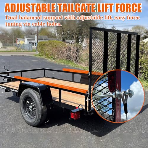 NAZOU Trailer Tailgate Lift Assist Kit - Product Imagery