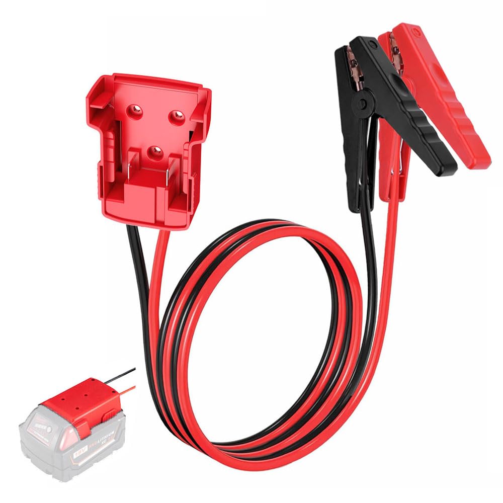 GRZWAYS Jumper Cables alligator Compatible with Mil.waukee M18 - Product Imagery