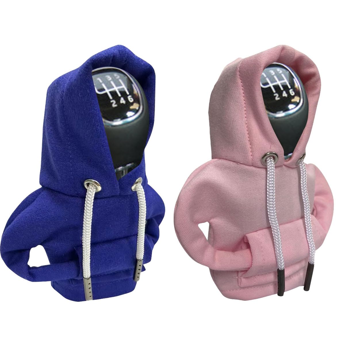 JOYCOURT 2PCS Car Gear Shift Hoodie Auto Shifter Knob Cover, - Product Imagery