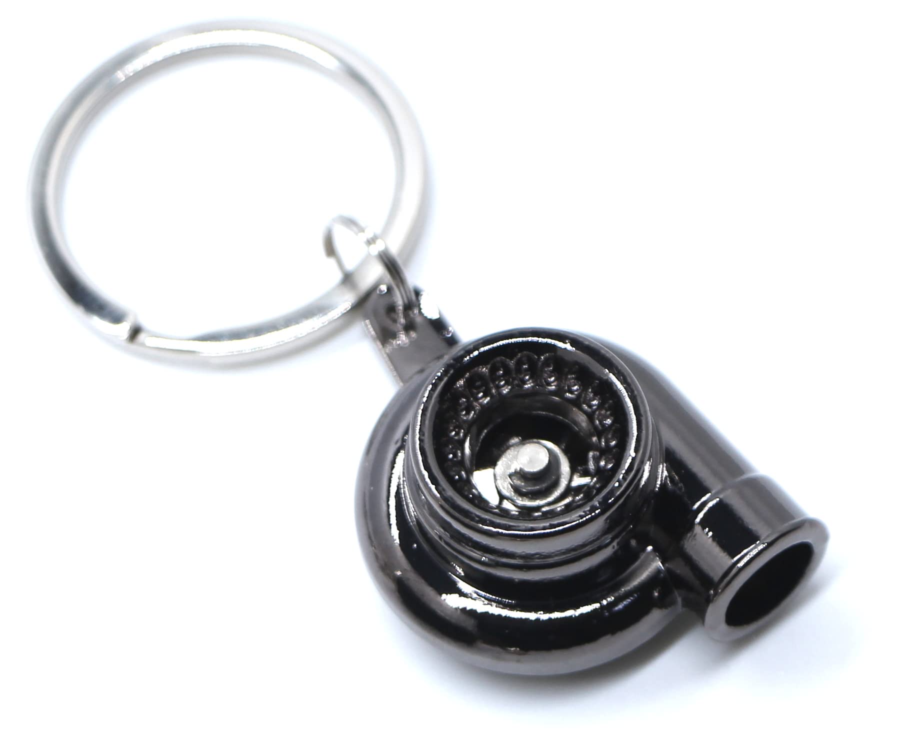 GT//Rotors Turbo Keychain Metal Spinning Turbocharger Automotive - Product Imagery