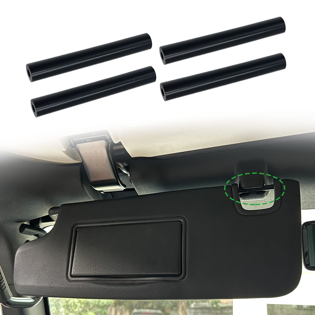 Sun Visor Repair Kit for Jeep Wrangler JK JKU 2007-2017 Repair - Product Imagery