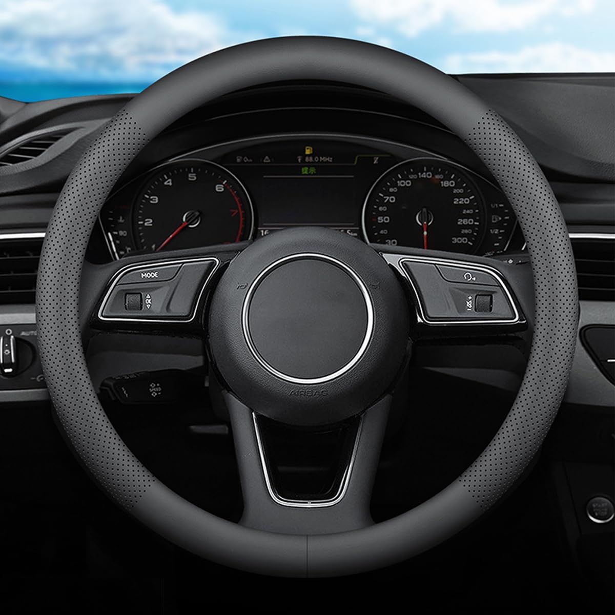 Car Steering Wheel Cover for Hyundai Elantra Palisade Santa Fe - Product Imagery