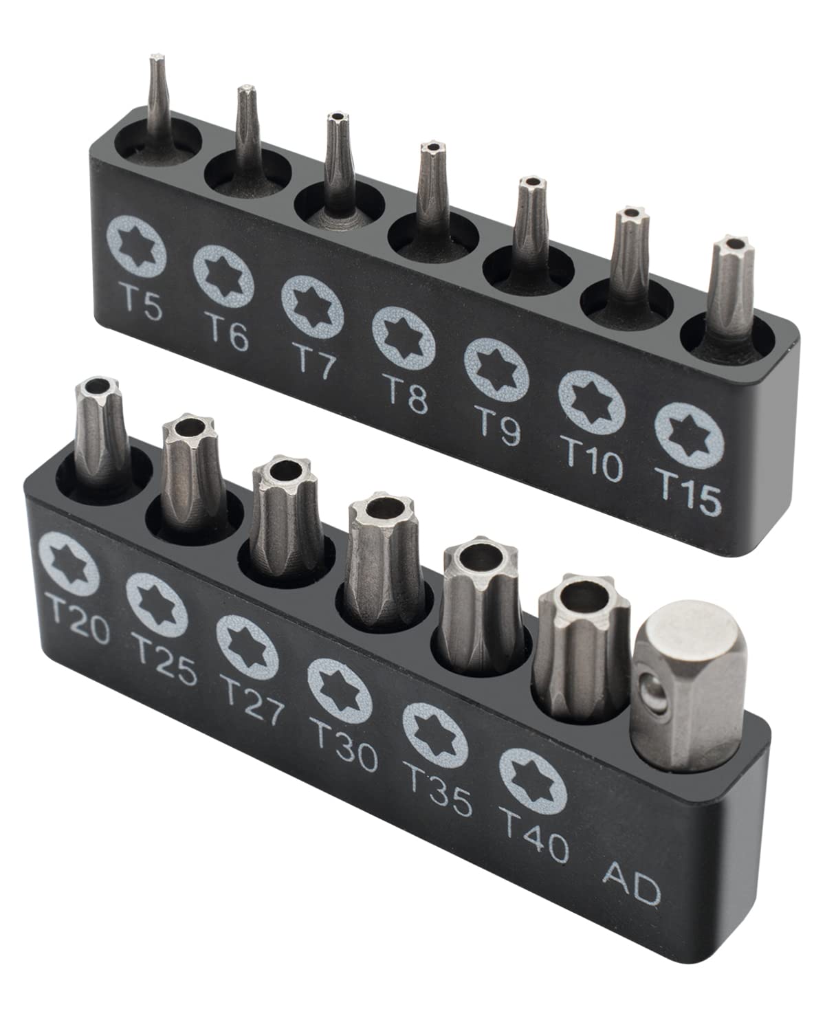 ROTATION 14-Piece Tamper Resistant Star Bits, Chrome Vanadium - Product Imagery