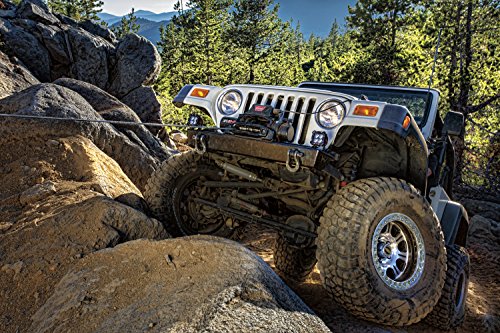 WARN 96805 VR8-S Electric 12V Winch with Synthetic Rope: 3/8" - Product Imagery