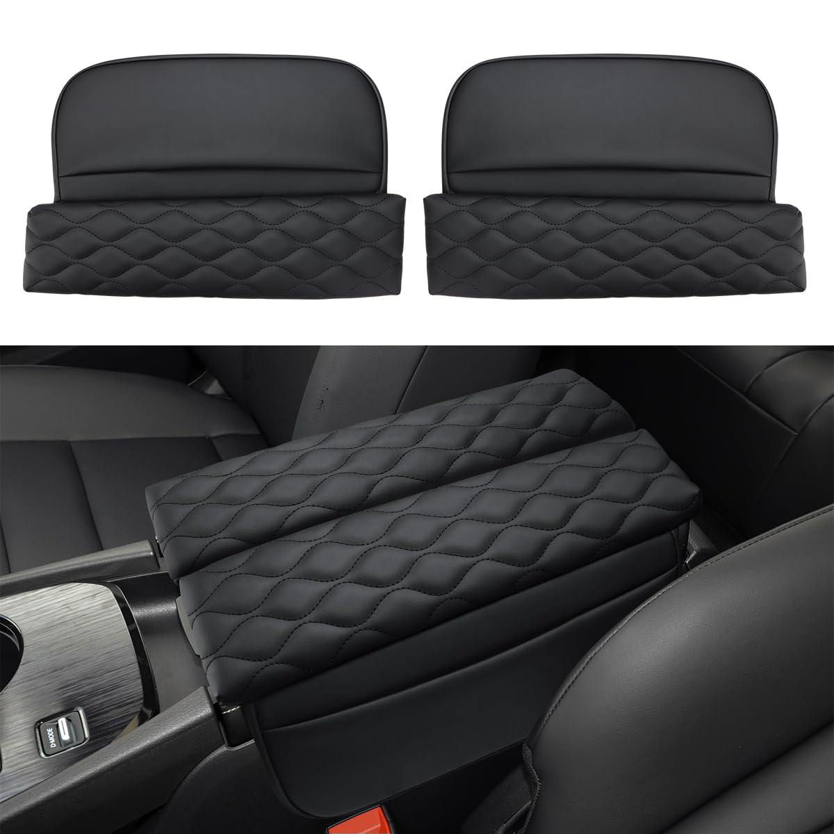 INTGET Car Center Console Armrest Cover for Nissan Rogue - Product Imagery