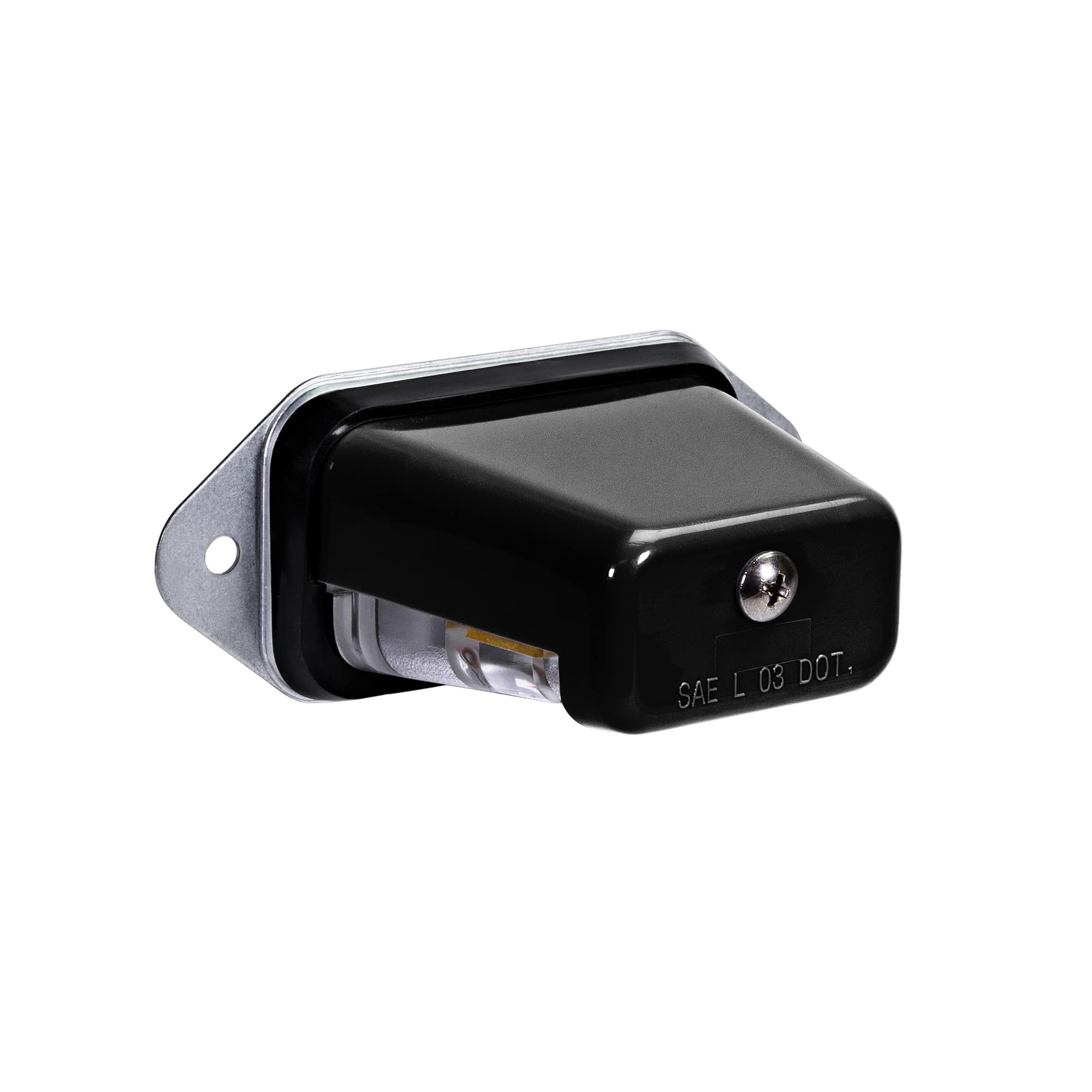 TRUE MODS Black LED Trailer License Plate Light, Surface Mount - Product Imagery
