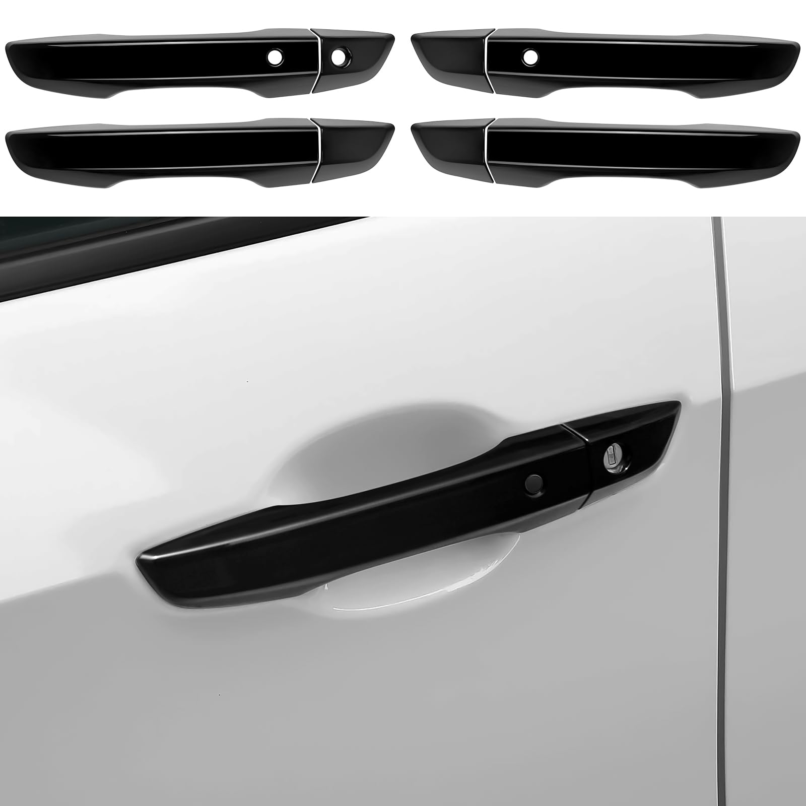 Car Door Handle Cover Protector Compatible with Honda 2016-2021 - Product Imagery