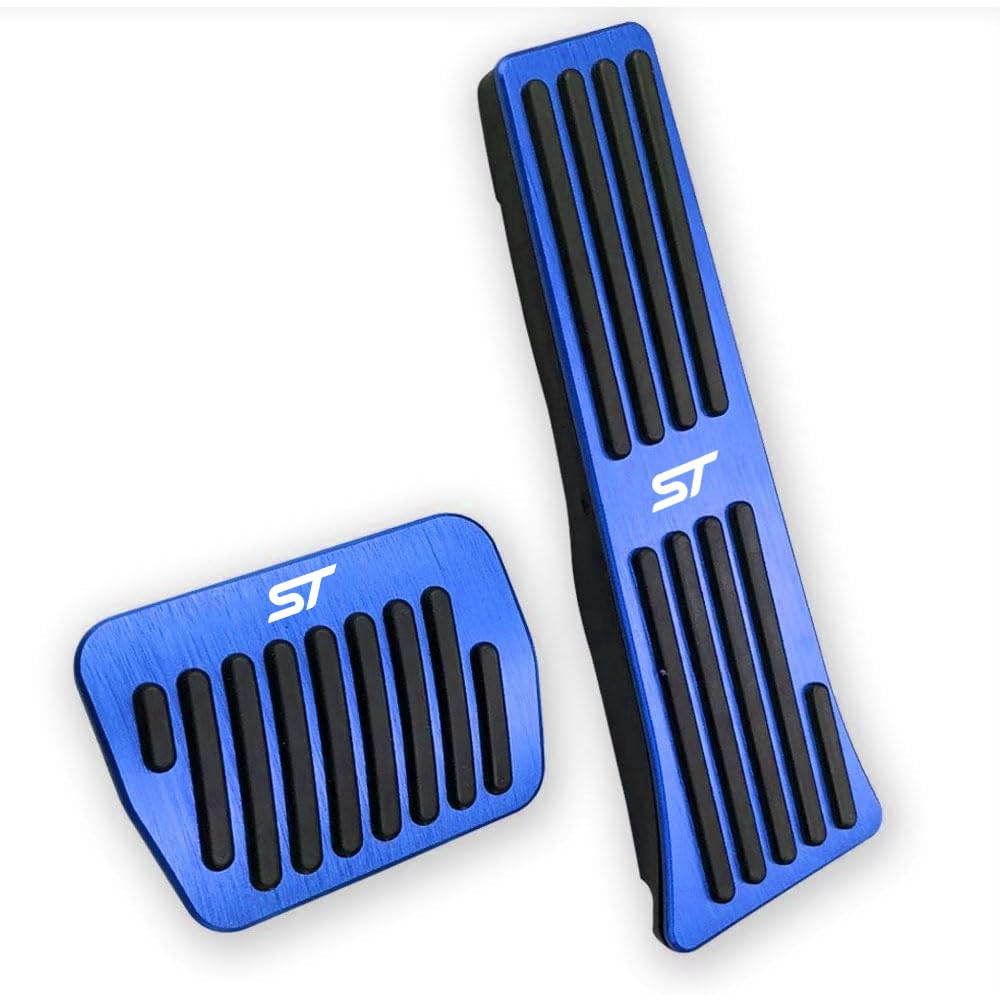 LEXLEY 2PCS Anti-Slip Aluminum Brake Gas Pedal Pads,Auto No - Product Imagery