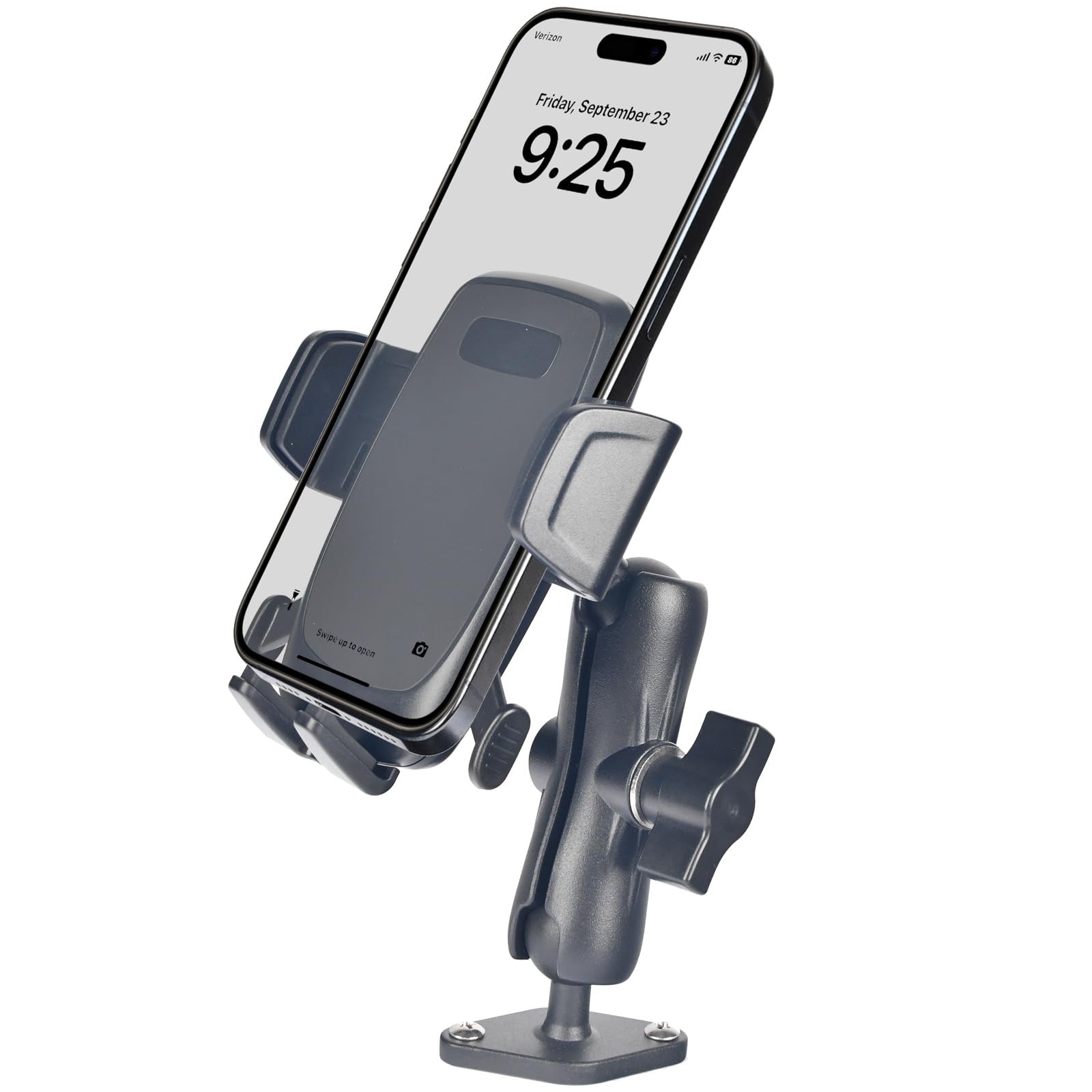 VAUBORTTI 1" Ball Phone Mount – Aluminum Alloy Arm & Base, - Product Imagery