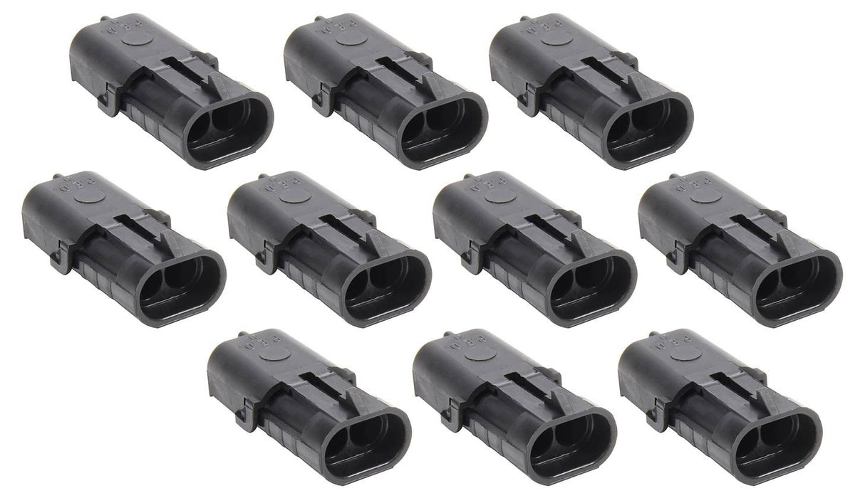 Allstar Performance ALL76291-10 2 Pin Weather Packshroud housing - Product Imagery
