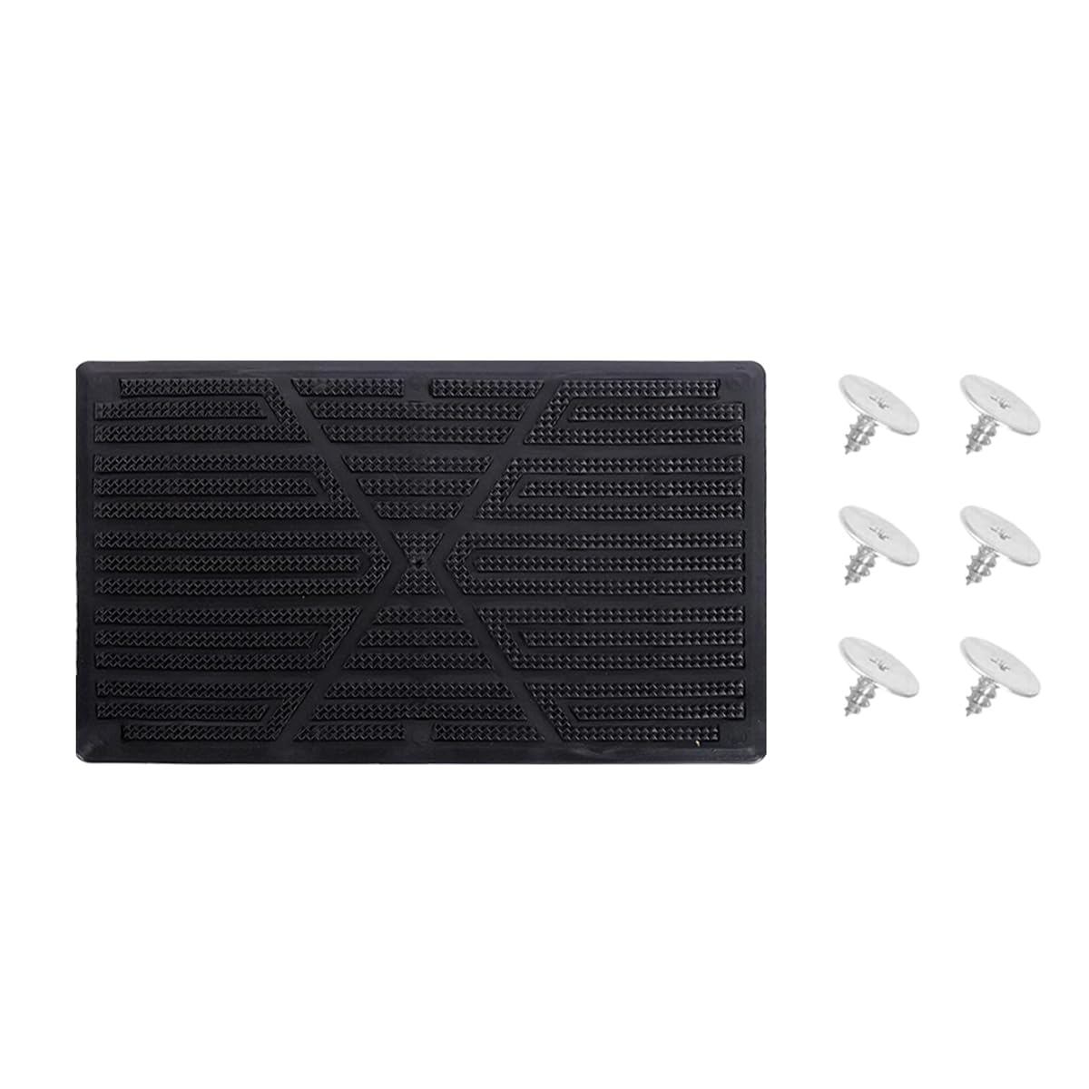 9.06 x 5.91 Inch PVC Floor Mat Repair Patch, Black - Product Imagery