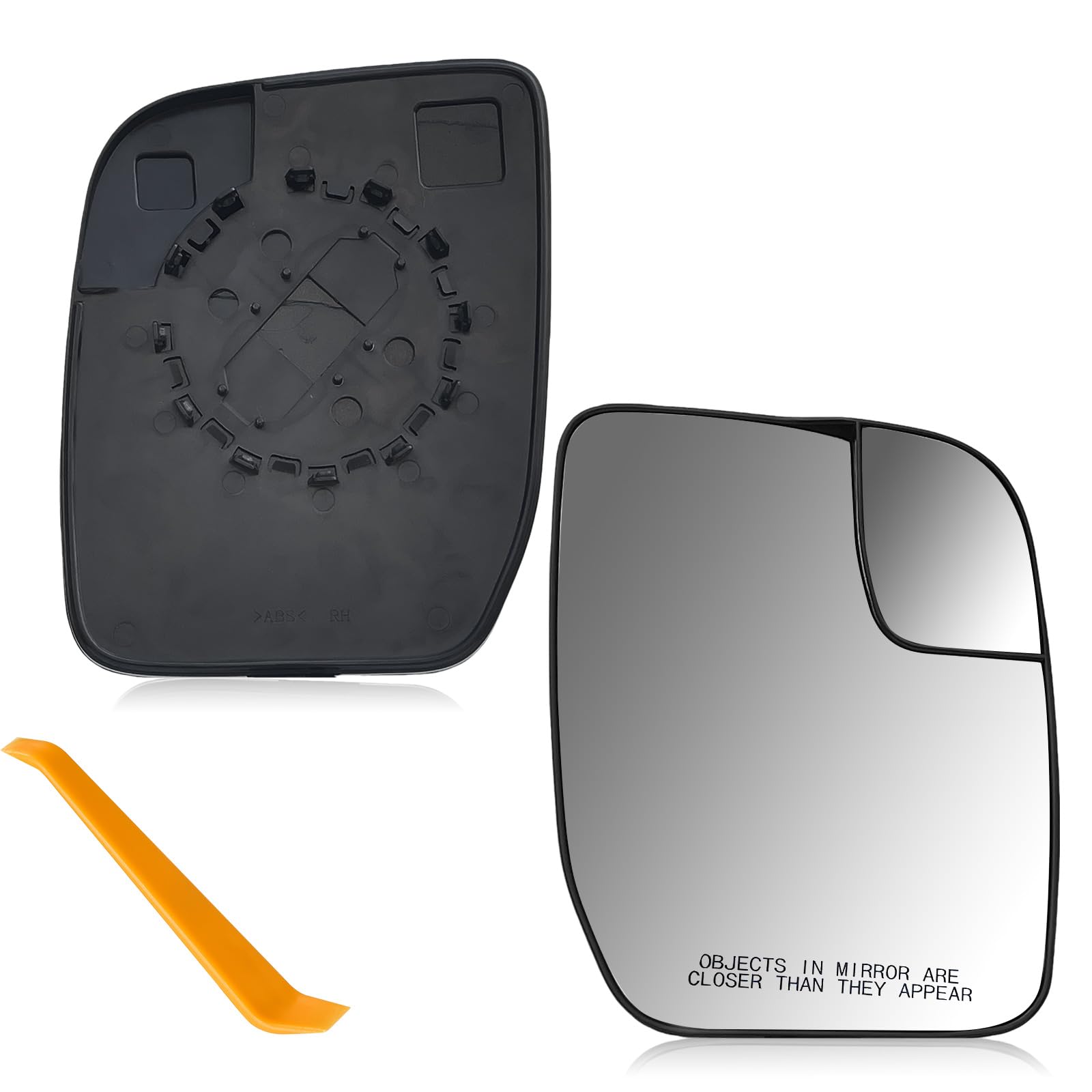 Passenger Side Mirror Glass with Backing Plate Compatible with - Product Imagery
