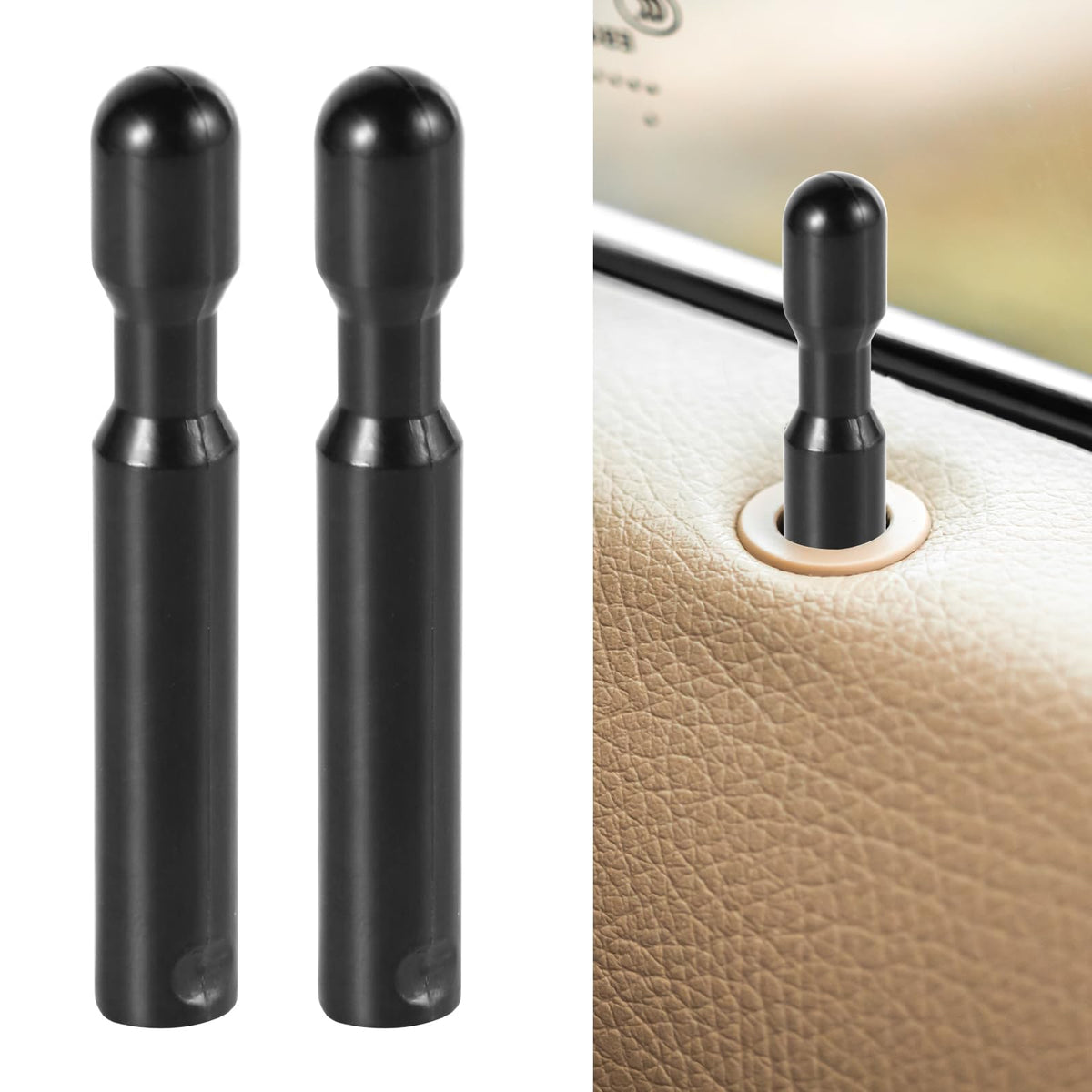 NQEUEPN 2pcs Car Door Lock Knobs, Auto Inner Door Lock Pull Pin - Product Imagery