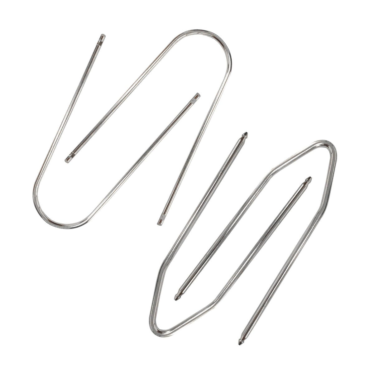 Dickno 4 PCS Car Radio Removal Pry Tool, U/V-Shaped Stainless - Product Imagery