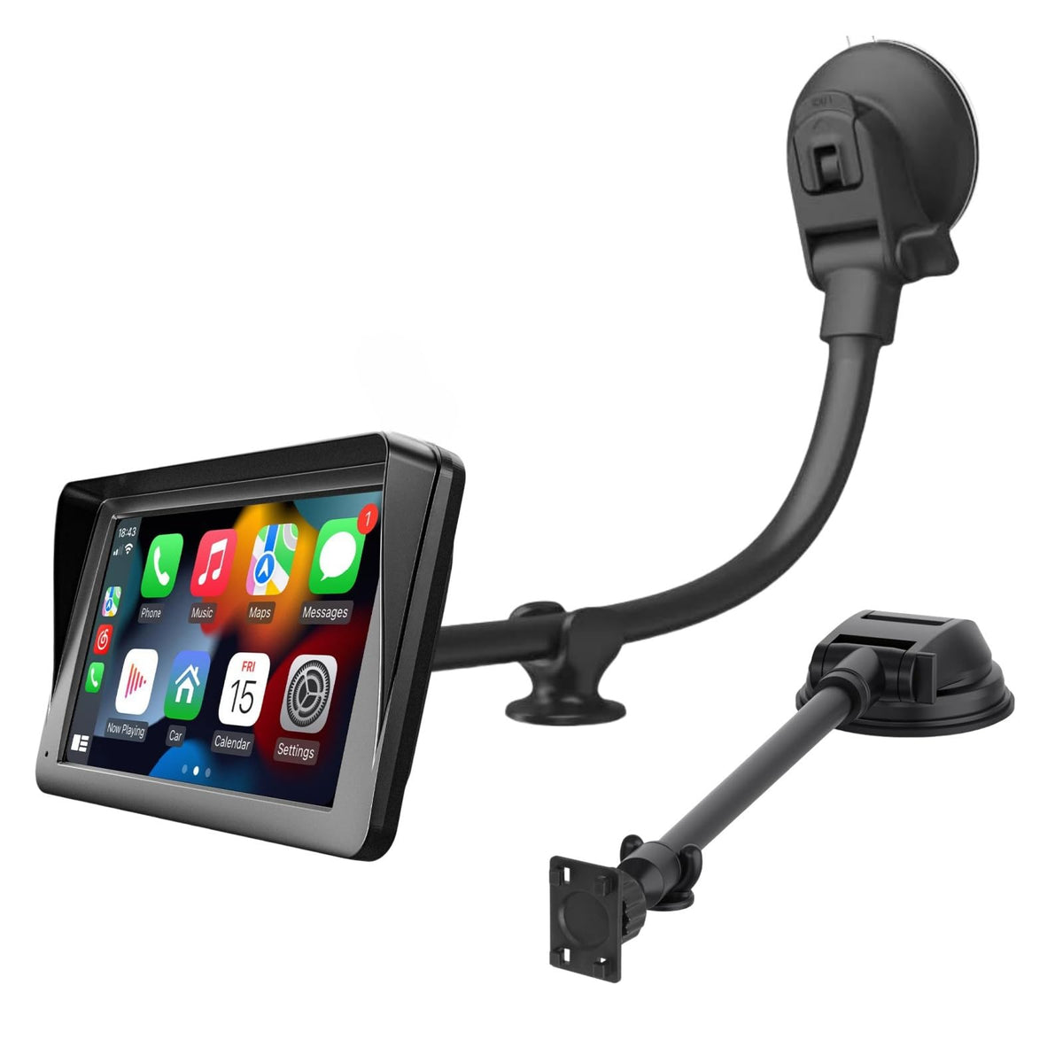 Carplay Screen Mount with 11.8” Long Arm, 360° Adjustable - Product Imagery
