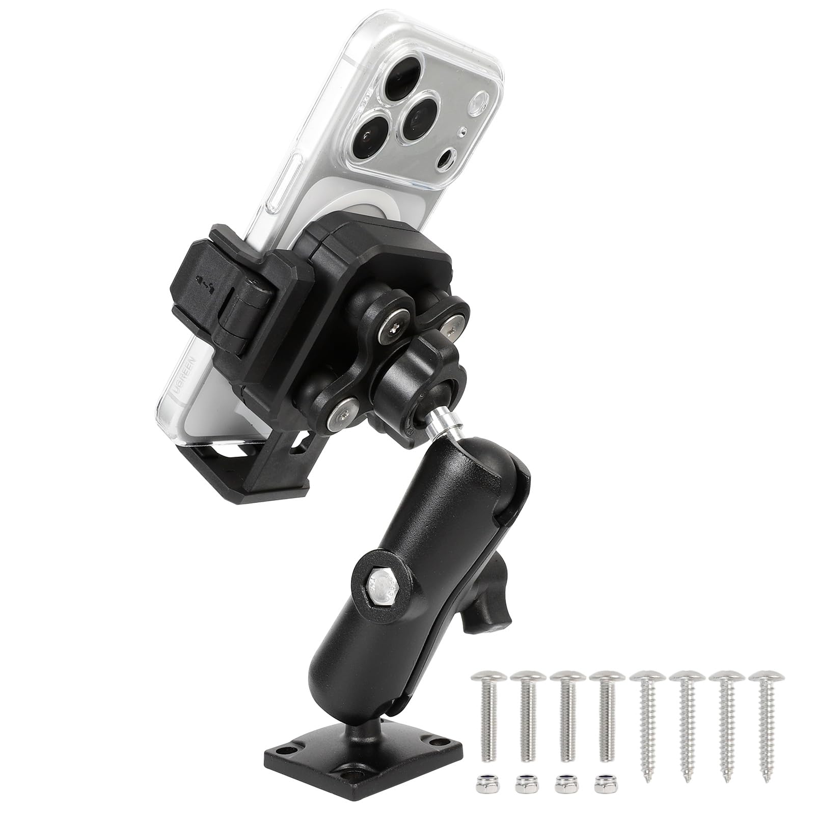 Universal Phone Mount Holder for Car, Truck, Boat - Vibration - Product Imagery