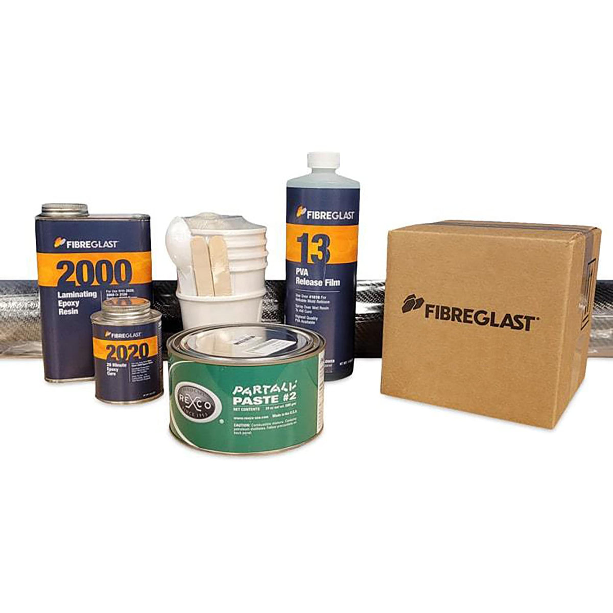 Fibre Glast All-in-1 Carbon Graphite Epoxy-Hardener Repair Kit – - Product Imagery