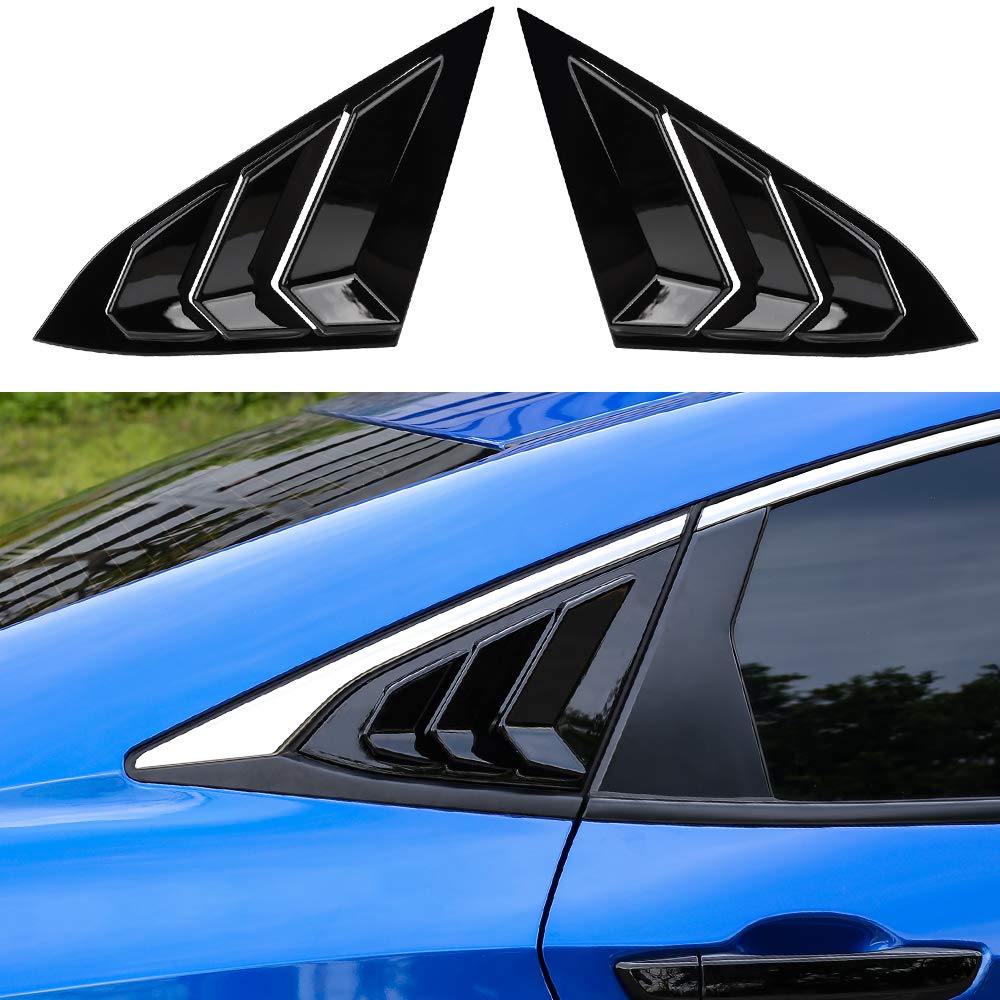 Thenice Window Louvers for Honda Civic Sedan 2016-2021 -Piano - Product Imagery