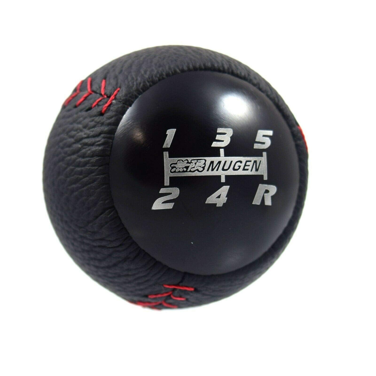 MUGEN LEATHER Black 5 Speed Shift Knob for Honda CRZ CIVIC - Product Imagery