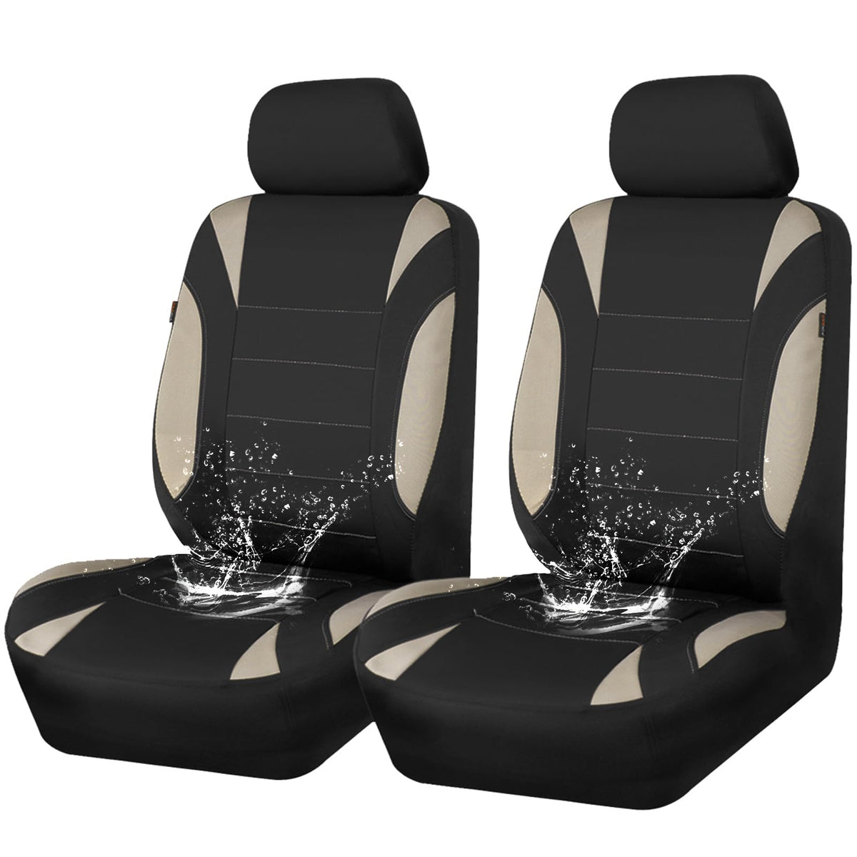 CAR PASS Neoprene EVA Waterproof car seat Covers Front Seats - Product Imagery
