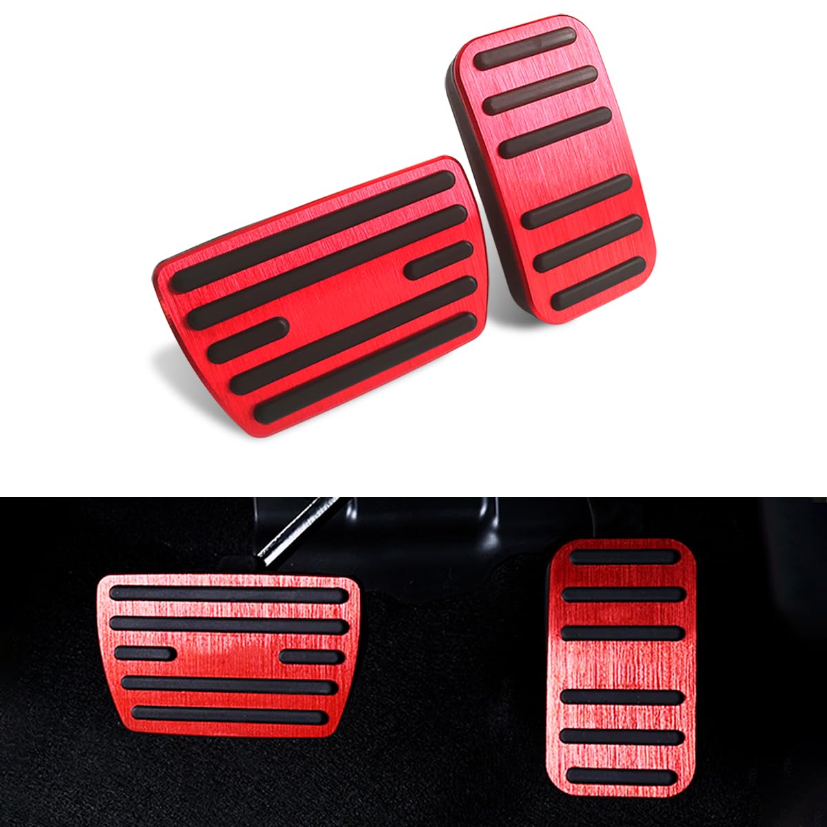 Gas Accelerator Brake Pedal Cover Compatible for Honda Civic - Product Imagery