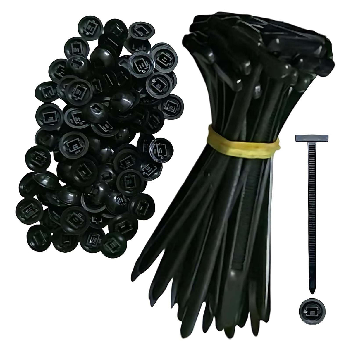 Nylon Universal Cable Tie Buckle, 30PCS Heavy Duty Self-Locking - Product Imagery
