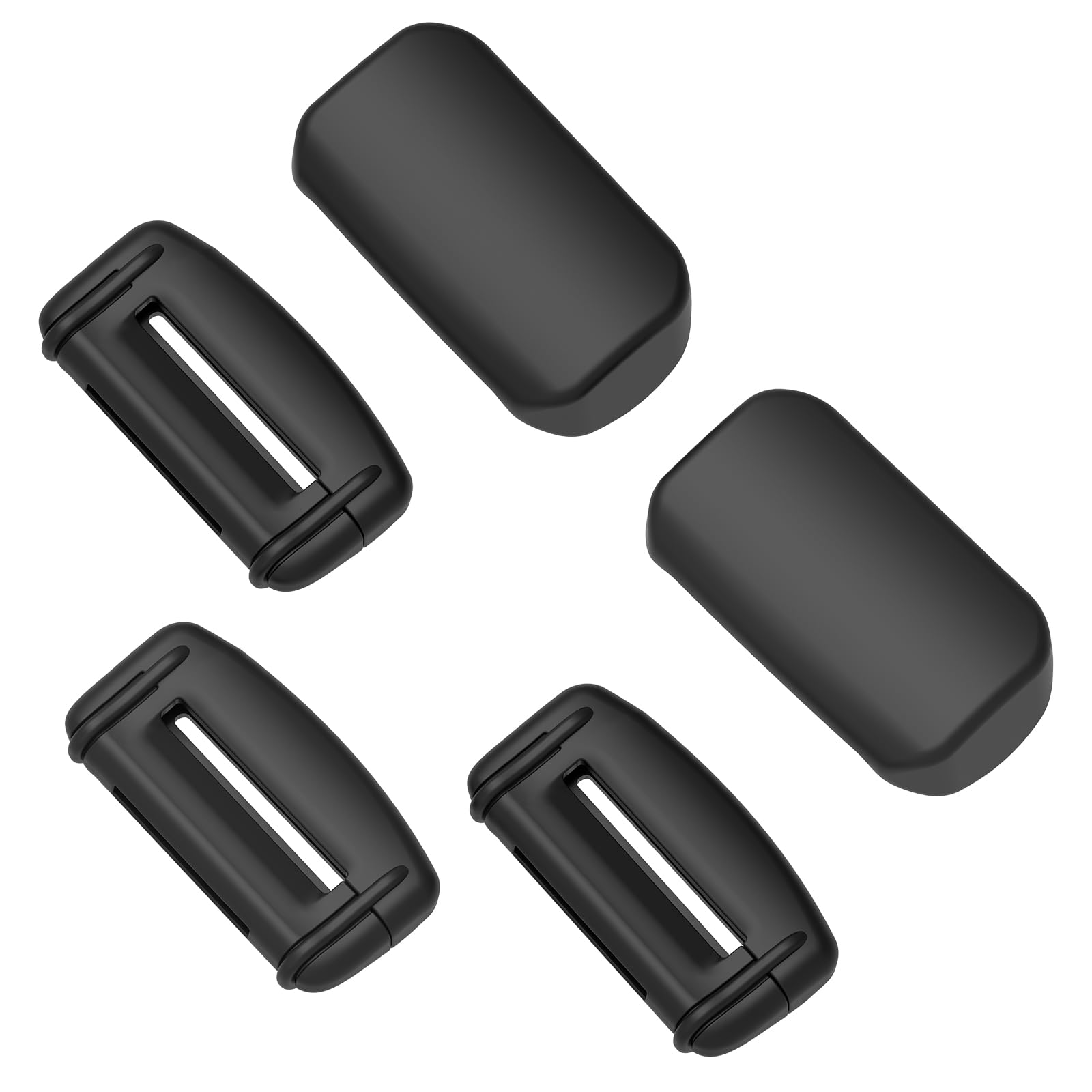 YONZEE 5-Pack Silicone Car Seat Belt Buckle Covers – - Product Imagery