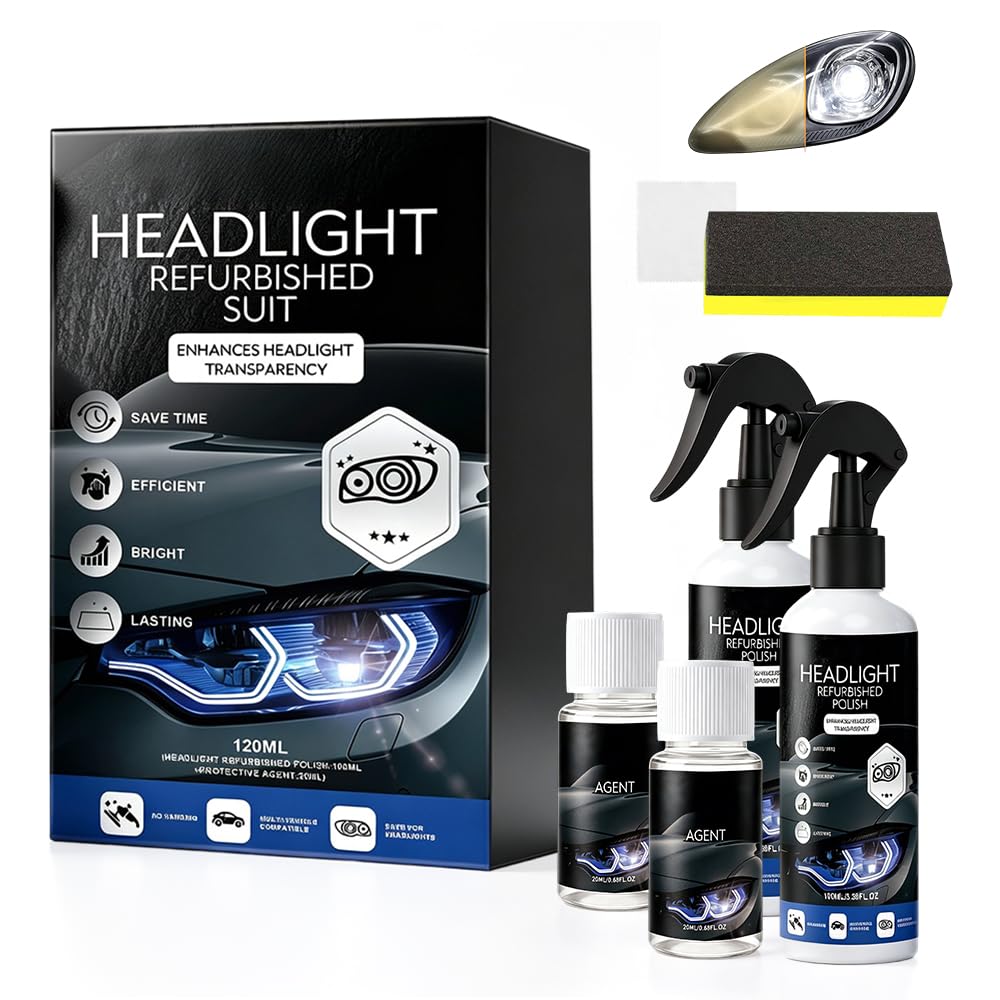Automotive Headlamp Restoration Fluid Kit 2026 Headlight - Product Imagery