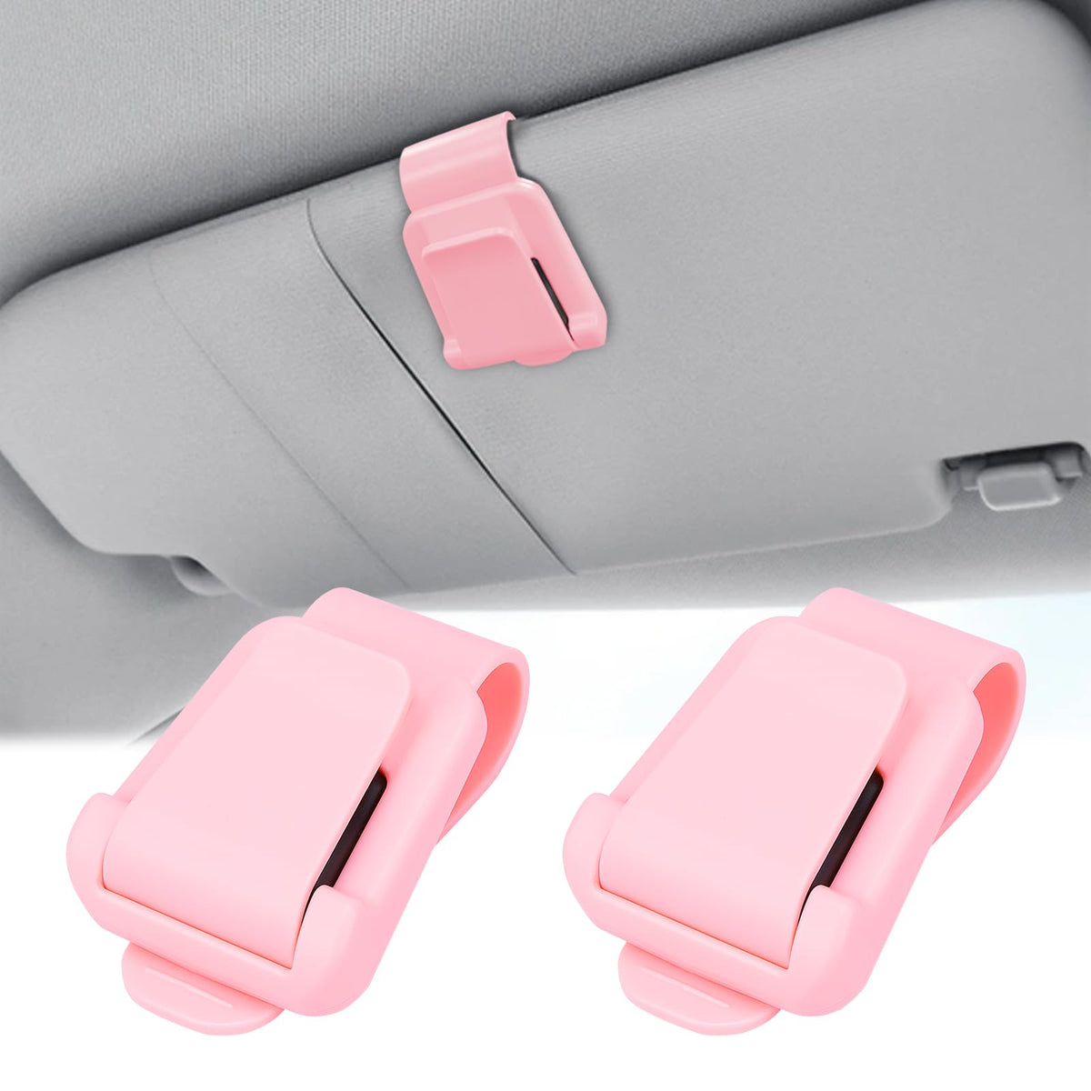 BFXM 2Pcs Sunglass Holder for Car Visor - Product Imagery