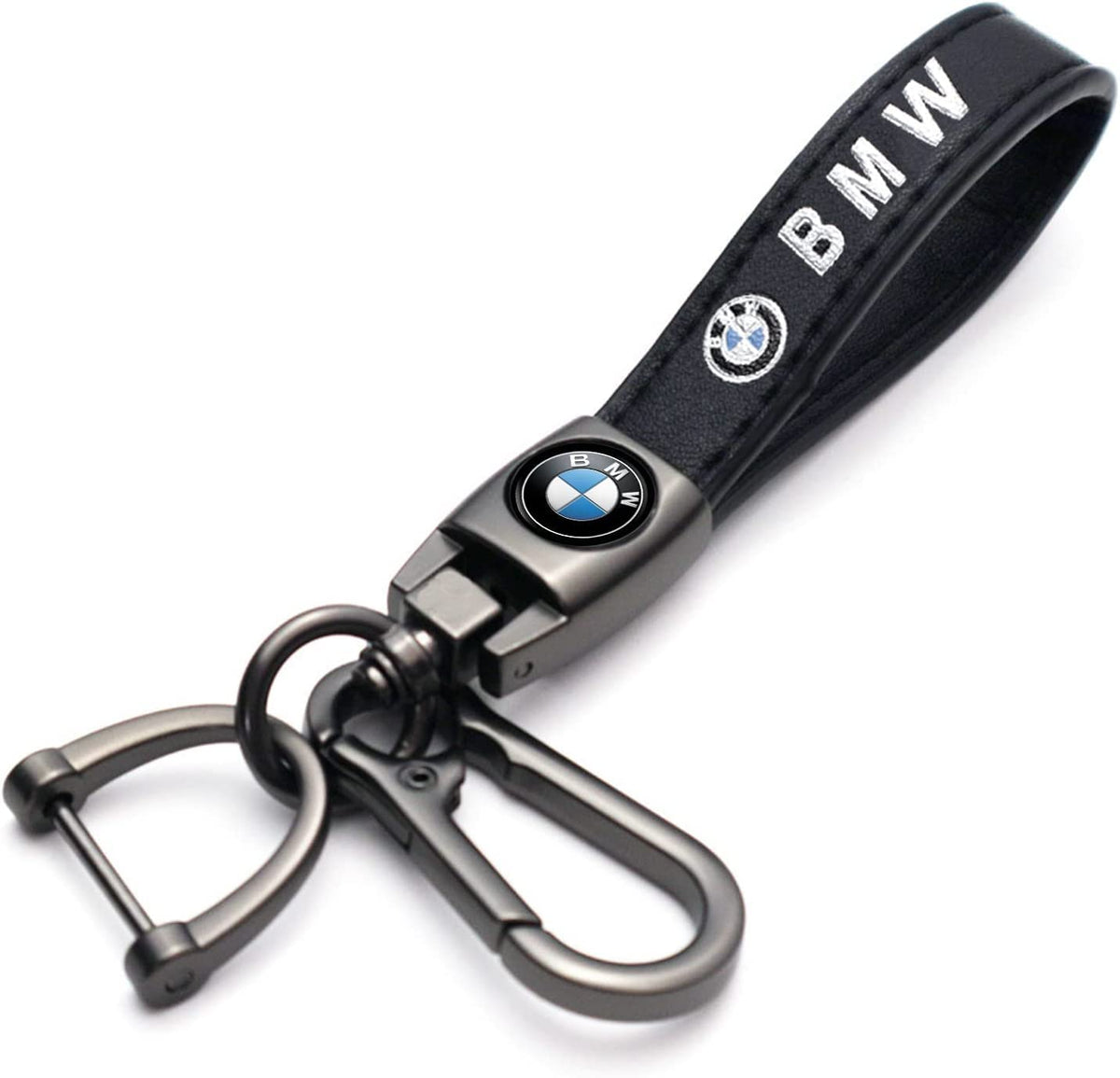 Genuine Leather Car Key Chain for BMW Series,Keyring Keychain - Product Imagery