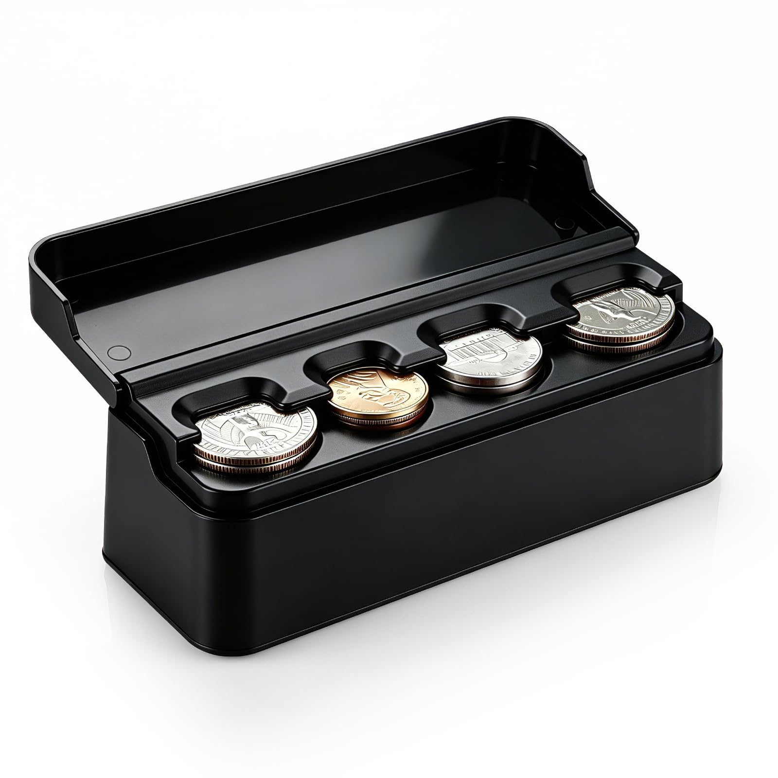 SINGARO Coin Holder for Car, Coin Change Organizer Compatible - Product Imagery