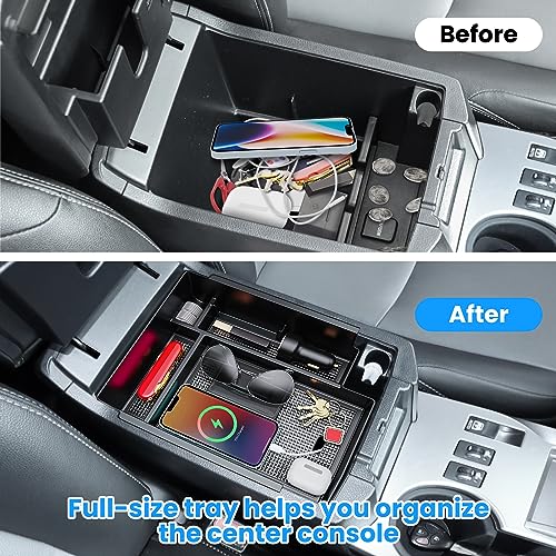 DIAMOOKY 3PCS Center Console Organizer for Toyota 4Runner - Product Imagery