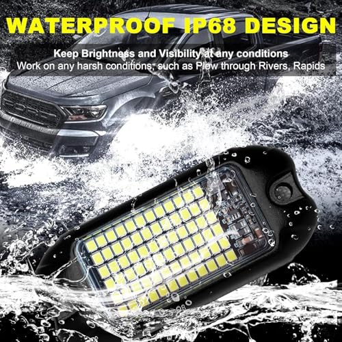 Nicoko 4Pods Pure White 72 LEDs SMD Chips 72w High Power Rock - Product Imagery