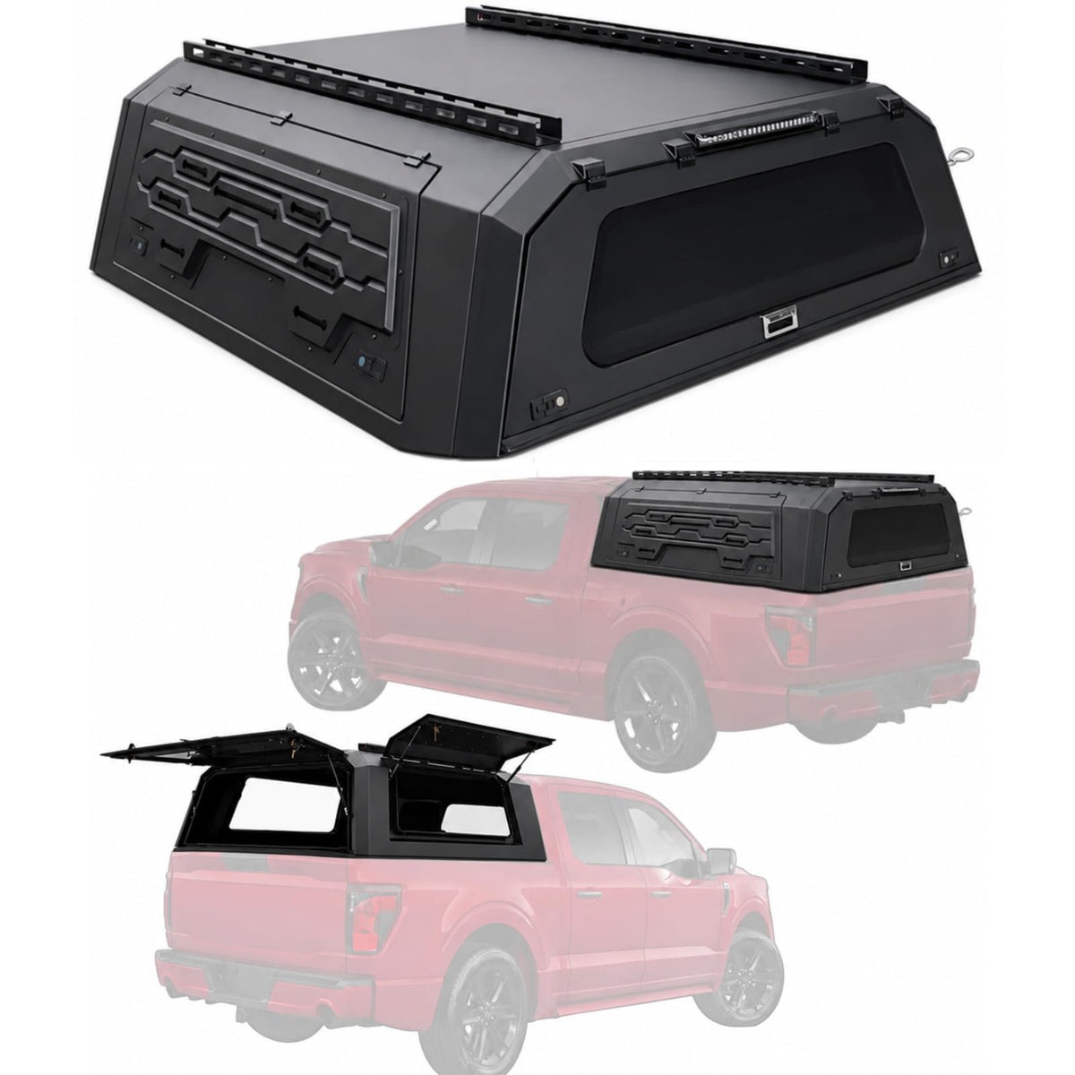 Truck Bed Cap Topper for Ford F-150 2016-2026 6.5FT Bed - Product Imagery